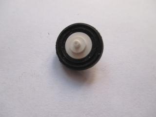 Lego Kolo v středu kola malý nop černá pneumatika 14mm × 4mm bílá