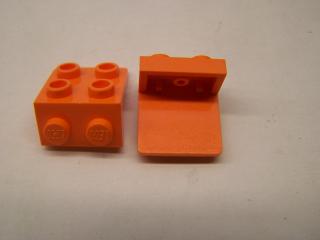 Lego konzole 1 × 2 - 2 × 2 oranžová