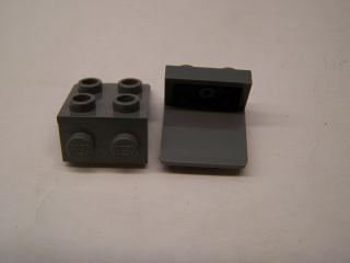 Lego konzole 1 × 2 - 2 × 2 tmavě modrošedá