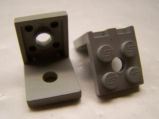 Lego konzole 2 × 2 - 2 × 2 světle šedá