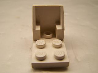 Lego konzole 3 × 2 - 2 × 2 vesmírná sedačka bílá