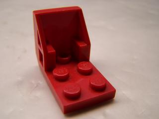 Lego konzole 3 × 2 - 2 × 2 vesmírná sedačka červená