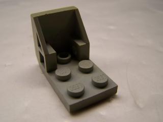 Lego konzole 3 × 2 - 2 × 2 vesmírná sedačka světle šedá