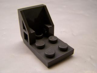 Lego konzole 3 × 2 - 2 × 2 vesmírná sedačka tmavě šedá