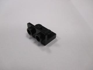 Lego konzole otočená 1 × 2 - 1 × 2 černá