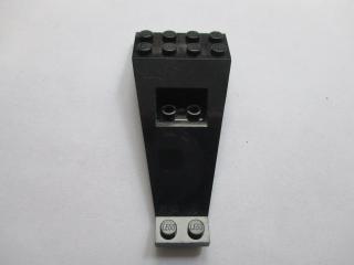 Lego Křídlo deska dvoupatrová 8 × 4 a 2 × 3 1/3 dolů černá