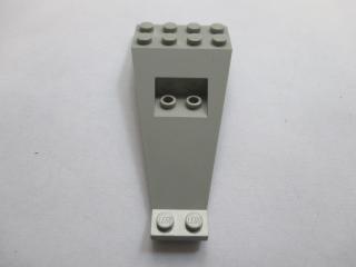 Lego Křídlo deska dvoupatrová 8 × 4 a 2 × 3 1/3 dolů světle šedá