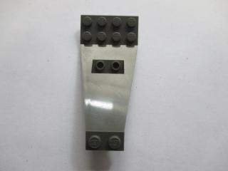 Lego Křídlo deska dvoupatrová 8 × 4 a 2 × 3 1/3 nahoru tmavě šedá