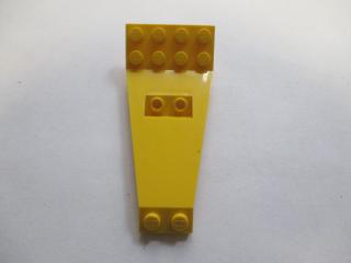 Lego Křídlo deska dvoupatrová 8 × 4 a 2 × 3 1/3 nahoru žlutá