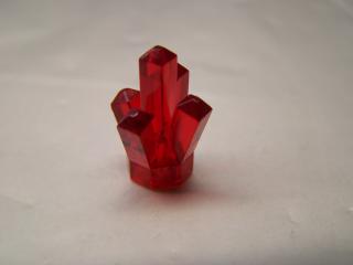 Lego Krystal 5 hrotů průhledná červená