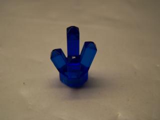 Lego Krystal 5 hrotů průhledná tmavě modrá