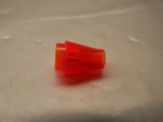 Lego Kužel 1 × 1 otevřený nop průhledná neonově oranžová