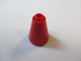 Lego Kužel 2 × 2 × 2 úplně otevřený nop červená