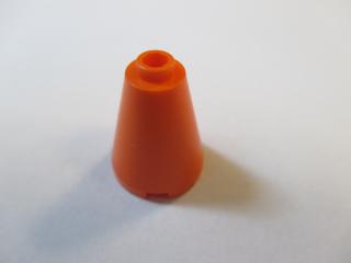 Lego Kužel 2 × 2 × 2 úplně otevřený nop oranžová