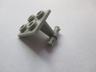 Lego Letadlové placaté upravené 2 × 2 s tenkým držákem na dvě kola rozdělený nop