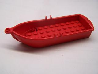 Lego Loď 14 × 5 × 2 s úchyty pro vesla červená