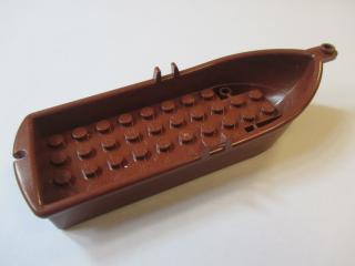 Lego Loď 14 × 5 × 2 s úchyty pro vesla červenohnědá