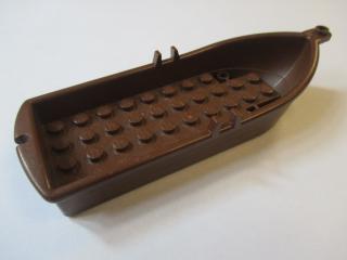 Lego Loď 14 × 5 × 2 s úchyty pro vesla hnědá