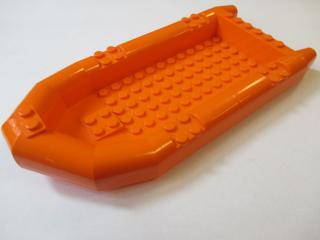 Lego Loď gumový raft velký oranžová
