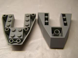 Lego Lodní Oblouk Brick 6 × 6 × 1 světle šedá