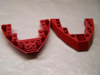 Lego Lodní Oblouk Brick 8 × 10 × 1 červená