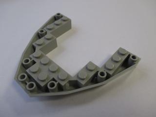 Lego Lodní Oblouk Brick 8 × 10 × 1 světle šedá