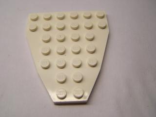 Lego Lodní oblouk placatý 7 × 6 bez zářezu bílá