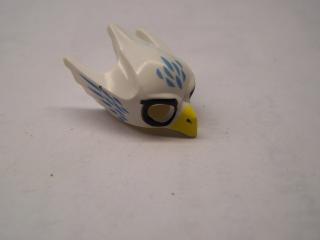 Lego Maska orla s žlutým zobákem středně modré peří bílá