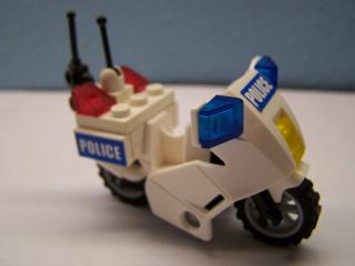 Lego Motorka policejní (modrý potisk)