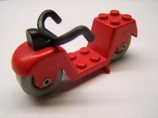 Lego Motorka scooter fabuland červený