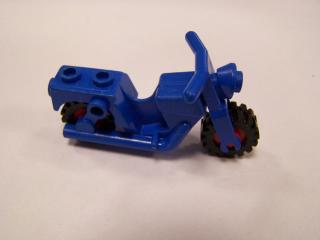 Lego Motorka starý typ červená kola modrá