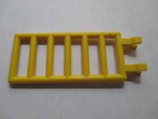 Lego Mříž 7 × 3 s dvěma klipy žlutá