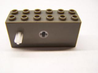 Lego Navíjecí motor 2 × 6 × 2 1/3 bez základny krátká náprava (sports) tmavě šed