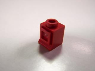 Lego Okno 1 × 1 × 1 se sklem červená