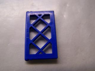 Lego Okno 1 × 2 × 3 okení tabule mřížová modrá