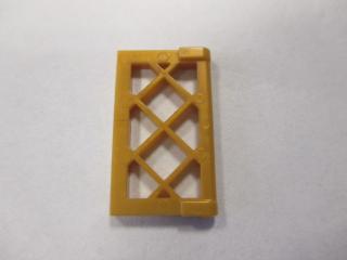 Lego Okno 1 × 2 × 3 okení tabule mřížová perleťově zlatá