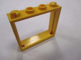 Lego Okno 1 × 4 × 3 bez držáku okenic žlutá