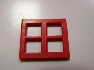 Lego Okno 2 × 4 × 3 okení tabule červená
