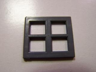 Lego Okno 2 × 4 × 3 okení tabule tmavě modrošedá