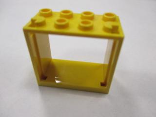 Lego Okno 2 × 4 × 3 otevřené nopy žlutá