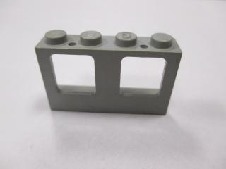 Lego okno rovné 1 × 4 × 2 světle šedá
