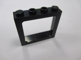 Lego Okno vlakové 1 × 4 × 3 na krajích plné nopy černá
