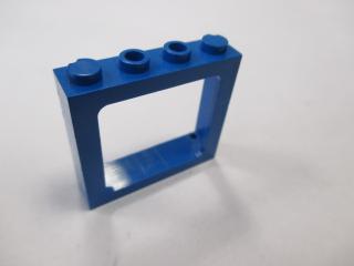 Lego Okno vlakové 1 × 4 × 3 na krajích plné nopy modrá