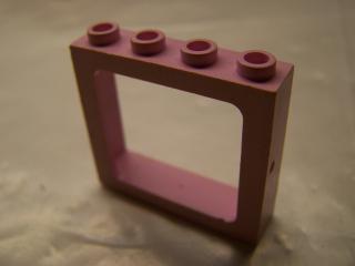 Lego Okno vlakové 1 × 4 × 3 se všema dutýma nopama růžová