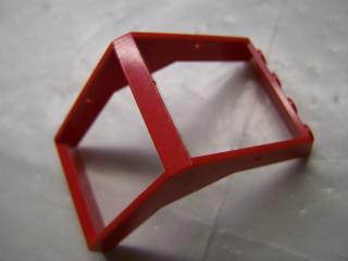 Lego Okno vnější šikmé 4 × 4 × 6 červená