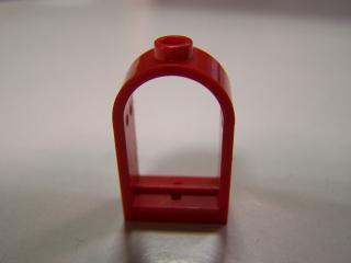 Lego Okno zaoblený vrchol 1 × 2 × 2 2/3 červená