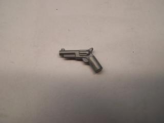 Lego Pistole revolver malá hlaveň perleťově tmavě šedá naprosto stříbrná