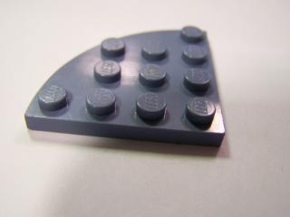 Lego Placaté 4 × 4 zakulacený roh písečná modrá