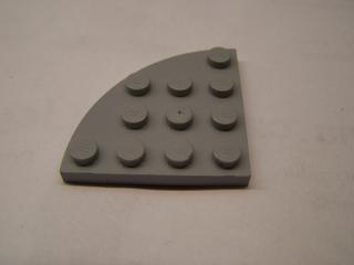Lego Placaté 4 × 4 zakulacený roh světle modrošedá