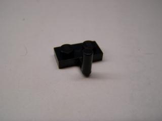Lego Placaté upravené 1 × 2 s držadlem nahoru černá